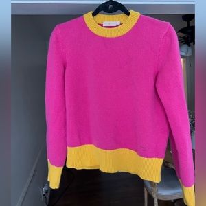 Tory Burch Colorblock Cashmere Sweater Size M